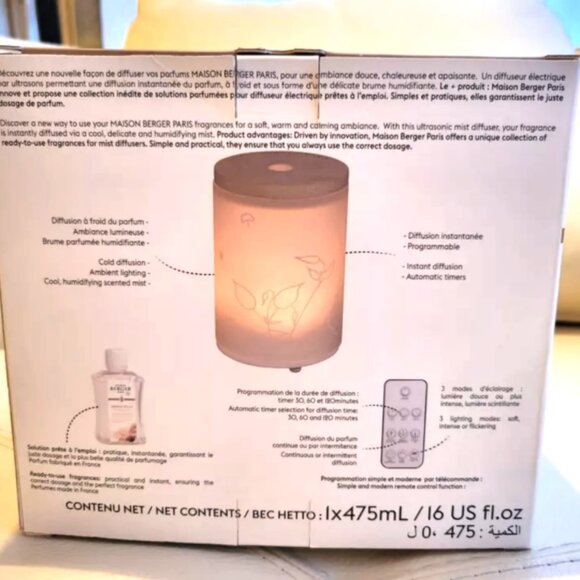 Maison Berger Paris Aroma Relax Mist Diffuser Oriental Comfort, NEW in Box - Picture 4 of 5